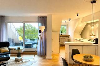 Immobilie mieten in Saalfelder Strasse 12, 90765 Ronhof, Über den Dächern von Fürth – Design-Wohnung mit Dachloggia, voll möbliert