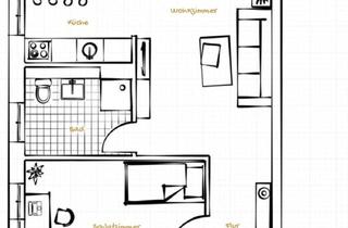Wohnung mieten in Dromersheimer Chaussee 36b, 55411 Bingen, Zuhause mit zwei Zimmern in Bingen am Rhein