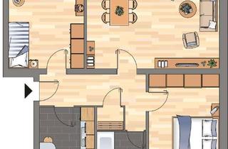 Wohnung mieten in Arngaster Straße 15, 26316 Varel, Moderne 3-Zimmer-Wohnung mit Balkon – frisch renoviert