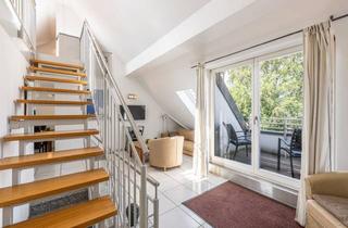 Wohnung kaufen in 80687 Laim, AIGNER - Außergewöhnliche Maisonette mit Galerie, zwei Balkonen und Parkplatz