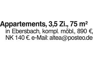 Wohnung mieten in 73061 Ebersbach, Appartements, 3,5 Zi., 75 m2