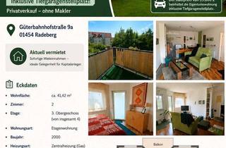 Wohnung kaufen in 01454 Radeberg, Radeberg - 2-Raum-Eigentumswohnung inkl. Tiefgaragenstellplatz & Balkon