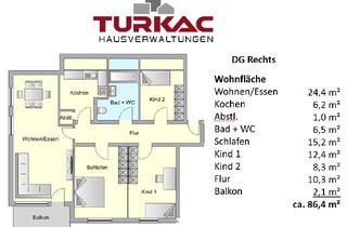 Wohnung kaufen in 35232 Dautphetal, Hell, geräumig & top geschnitten: 4-ZKB-Dachgeschosswohnung mit Balkon in Dautphetal-Mornshausen