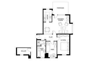 Wohnung kaufen in 52134 Herzogenrath, Kohlscheid – Gut vermietete 3-Zimmer-Wohnung mit Garten