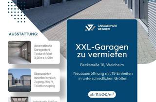 Lager mieten in Beckstrasse 16, 69469 Weinheim, Garagen / Lager XXL in Weinheim/ERSTBEZUG