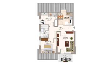 Wohnung mieten in Lindenstraße 47, 98587 Steinbach-Hallenberg, Wohnen im Dachgeschoss mit Balkon (ME22)