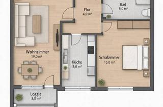 Wohnung mieten in Schulstraße, 86343 Königsbrunn, Möbilierte Zweizimmerwohnung in Königsbrunn