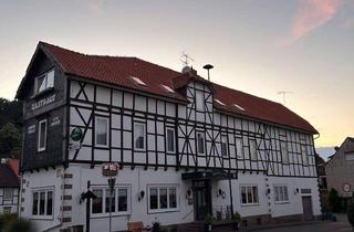 Gewerbeimmobilie kaufen in 37586 Dassel, Traditionsgasthaus mit Festsaal, Gästezimmern und Betreiberwohnung – laufender Gastronomiebetrieb mi
