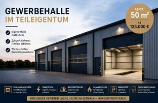Gewerbeimmobilie kaufen in 86899 Landsberg, Eigene Gewerbehalle statt Miete | ca. 50 m² | LKW-Tor | Grube | Starkstrom | Landsberg