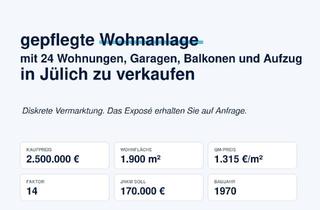 Anlageobjekt in 52428 Jülich, Solide Wohnanlage mit 24 Wohnungen und 12 Garagen