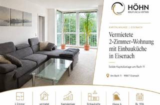 Wohnung kaufen in Am Bach 11, 99817 Stregda, Vermietete 2-Zimmer-Wohnung mit Einbauküche in Eisenach – solide Kapitalanlage am Bach