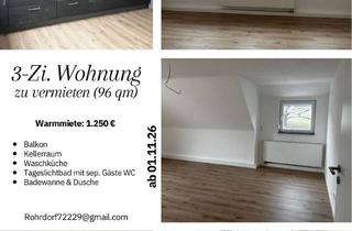 Wohnung mieten in Friedhofstr 31, 72229 Rohrdorf, 3-Zimmer Wohnung zu vermieten in 72229 Rohrdorf