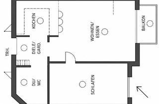 Wohnung kaufen in 72631 Aichtal, Aichtal - Gepflegte 2-Zimmer-Wohnung in 72631 Aichtal