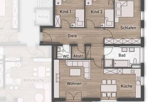 Wohnung kaufen in 84453 Mühldorf, KAPITALANLAGE - exklusive 4-Zimmer-Wohnung , 1. OG mit überdachtem 12 m²-Balkon