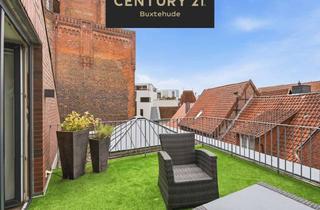 Wohnung kaufen in 21614 Buxtehude, Neuwertige 3-Zimmerwohnung mit großer Dachterrasse in der Buxtehuder Altstadt. Käuferprovisionsfrei