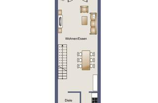 Wohnung mieten in Leipziger Straße, 46483 Wesel, in 2021 kernsaniert: Whg. über 2 Etagen mit eigenem Eingang und Terrasse!