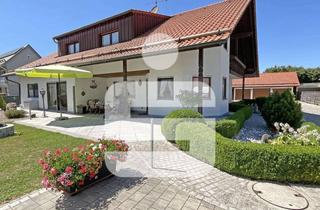 Haus kaufen in 86860 Jengen, Zweifamilienhaus mit außergewöhnlicher Wohnarchitektur und integrierter Gewerbeeinheit