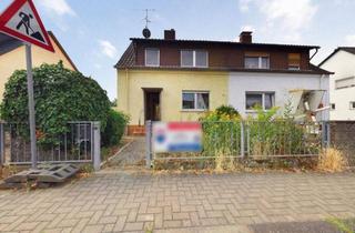 Doppelhaushälfte kaufen in 55246 Mainz-Kostheim, Doppelhaushälfte zurückgesetzt in einen Rohbau auf schönem Grundstück *Verkauf im Bieterverfahren*