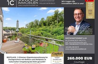 Wohnung kaufen in 50226 Frechen, 3-ZIMMER WOHNUNG IM DACHGESCHOSS MIT SONNENBALKON UND STELLPLATZ IN FRECHEN BEI KÖLN