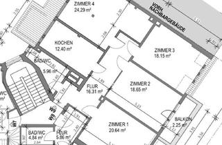 Wohnung mieten in Rudolfstraße 14, 99092 Brühlervorstadt, Sanierte 4-Zimmer-Altbauwohnung im Herzen der Erfurter Altstadt