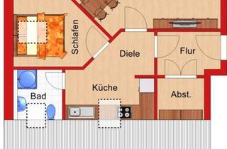 Wohnung mieten in Glauchauer Straße 15, 09113 Chemnitz, Wohnen im DG mit Aufzug + Südterrasse - in Küchwaldnähe - EBK Abkauf mögl.
