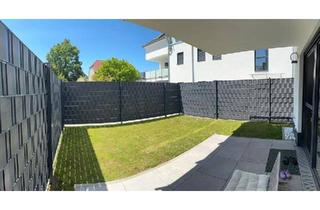 Wohnung kaufen in 65474 Bischofsheim, Bischofsheim - Exklusive 2-Zimmer-KfW-55-Neubauwohnung mit Privatgarten