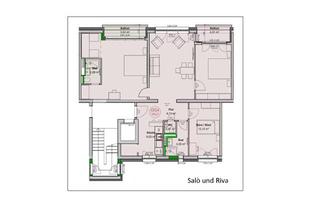 Wohnung kaufen in Salinstraße 2-4, 83022 Innenstadt, 4 Zimmer "Salò und Riva" ganz oben 4.OG ! 2 Balkone, 2 Bäder, WC, TG