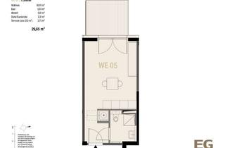 Wohnung kaufen in Gernotstraße 36, 10365 Lichtenberg, Kompakte 1-Zimmer-Neubauwohnung mit Terrasse & eigenem Kellerraum in Berlin-Lichtenberg - RESERVIERT