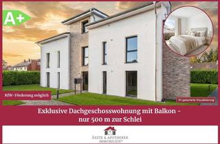 Wohnung kaufen in 24376 Kappeln, Exklusive Dachgeschosswohnung mit Balkon - nur 500 m zur Schlei