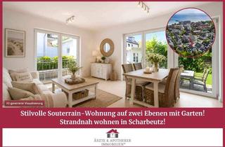 Wohnung kaufen in 23683 Scharbeutz, Stilvolle Souterrain-Wohnung auf zwei Ebenen mit Garten – strandnah wohnen in Scharbeutz