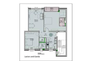 Wohnung kaufen in Salinstraße 2-4, 83022 Innenstadt, Top Grundriss "Lazise" und "Garda" zusammengelegt - 3 Zimmer - 91 m2 - 2 Bäder - Balkon - TG