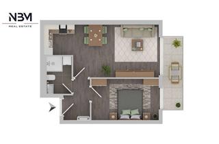 Wohnung mieten in Hechelstraße, 13403 Reinickendorf, TOP! Erstbezug – Moderne 1-Zimmer-Wohnung mit Balkon in bester Lage von Berlin-Reinickendorf.
