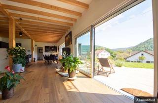 Haus kaufen in 63916 Amorbach, Luxus, Ruhe und Natur: Außergewöhnlicher Bungalow in einzigartiger Aussichtslage