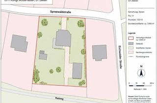 Grundstück zu kaufen in 15711 Zeesen, 1.000 m² Bauland mit Abriss Haus – naturnah wohnen mit hervorragender Anbindung nach Berlin, ZEESEN
