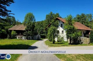 Bauernhaus kaufen in 94118 Jandelsbrunn, DREISEIT-MÜHLENHOFSTELLE MIT HOLZBLOCKBAUERNHAUS UND E-WASSERKRAFTWERK MIT BACHLAUF