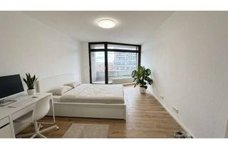 Immobilie mieten in Collinistraße, 68165 Schwetzingerstadt, All-Inclusive: Frisch saniertes, vollmöbliertes Studio im 11. OG mit spektakulärem Stadtblick