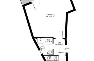 Immobilie mieten in Großheidestraße 15, 22303 Winterhude, Zwischen Stadtpark und Mühlenkamp - 1 Zimmer inkl. Tiefgarage