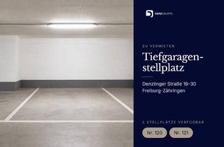 Garagen mieten in Denzlinger Straße 24, 79108 Zähringen, 2 Tiefgaragen-Stellplätze in Freiburg-Zähringen, ab sofort verfügbar