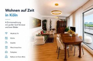 Immobilie mieten in Agrippastraße, 50676 Altstadt-Süd, Penthouse mit Blick über Köln – Wohnen auf Zeit ab 3 Monate
