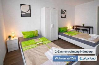 Immobilie mieten in Holzgartenstraße, 90461 Glockenhof, Möblierte 2-Zimmerwohnung in Nürnberg mieten - Wohnen auf Zeit