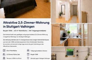 Wohnung kaufen in 70563 Stuttgart, Stuttgart - 2,5-Zimmer-Wohnung Stuttgart-Vaihingen | 83 m² | Terrasse + TG
