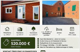Haus kaufen in 49419 Wagenfeld, Wagenfeld - Traumhafter Resthof für Pferdehalter | 378 m² Wohnen | Scheunen