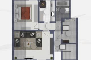 Wohnung mieten in 73249 Wernau, Wernau: 2,5-Zimmer-Wohnung mit praktischem Schnitt