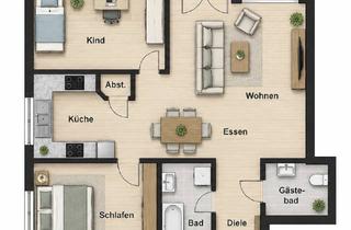 Wohnung mieten in 56075 Karthause, Charmante 3-ZKB-WHG mit Balkon in attraktiver Lage von Koblenz