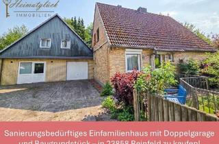 Einfamilienhaus kaufen in 23858 Reinfeld, Sanierungsbedürftiges Einfamilienhaus mit Doppelgarage + Baugrundstück zu kaufen!