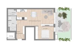 Wohnung mieten in Marienstraße, 74354 Besigheim, Für Singles und Paare mit Stil – 2,5 Zimmerwohnung mit Garten und großer Terrasse