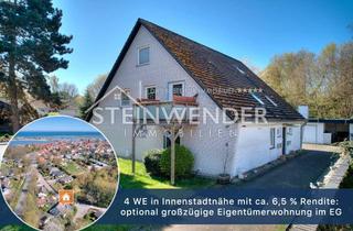 Anlageobjekt in 23774 Heiligenhafen, 4 WE in Innenstadtnähe mit ca. 6,5 % Rendite: optional großzügige Eigentümerwohnung im EG