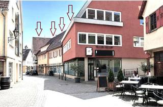 Anlageobjekt in 74354 Besigheim, IMMOBILIENPAKET Häuserreihe INNENSTADTLAGE!259 m² Wohnfl., 1015 m² Gewerbefläche + Lager + Stellpl