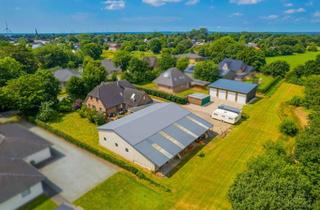 Anlageobjekt in 25872 Ostenfeld, Wohnen, Gewerbe & Rendite! Vielseitig nutzbares Immobilienensemble mit Halle & Garagen in Ostenfeld!