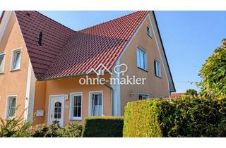 Doppelhaushälfte kaufen in 04668 Grimma, Ihr neues Zuhause, top gepflegte DHH mit Garten, Natur-Teich, Garagen und Stellplatz